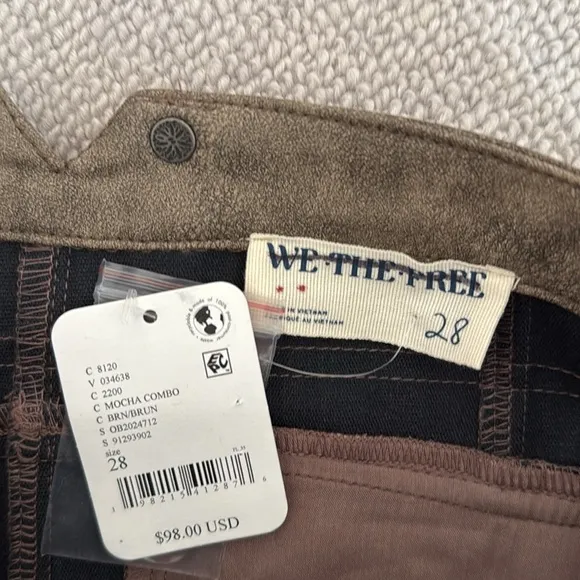 Free people Micro Mini Skirt Faux leather. NWOT.