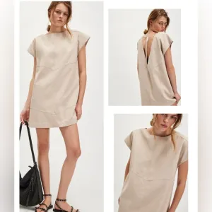 Free People Sawyer Mini Dress. Color Oat Molk