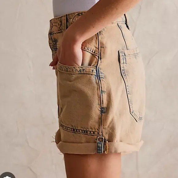 Free People We The Free Palmer Shorts In Cowboy 25