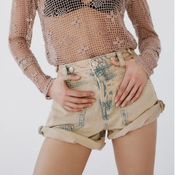 Free People We The Free Palmer Shorts In Cowboy 25