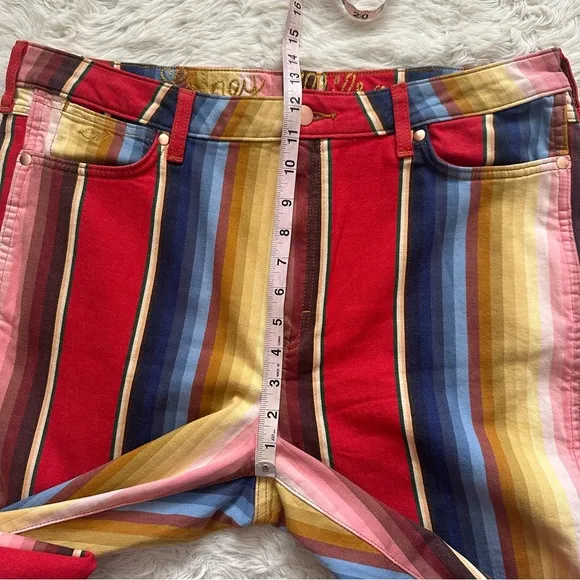 Free People Wrangler x Lainey Wilson Rodeo Flare Jeans Rodeo Ben Stripe 34 NWT