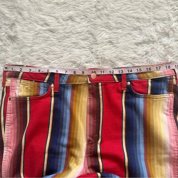 Free People Wrangler x Lainey Wilson Rodeo Flare Jeans Rodeo Ben Stripe 34 NWT
