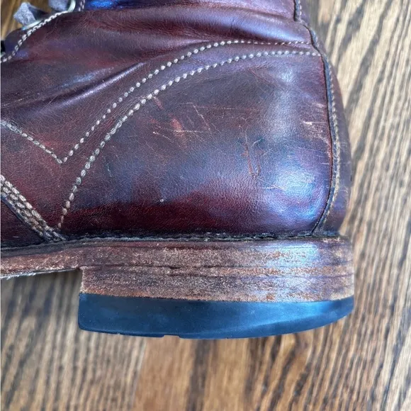 Frye Bowery lace up leather boots