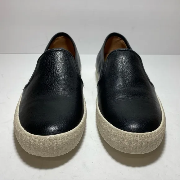 Frye Camille Slip On Black Leather Sneaker Loafers Women’s Size 8.5