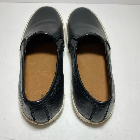 Frye Camille Slip On Black Leather Sneaker Loafers Women’s Size 8.5