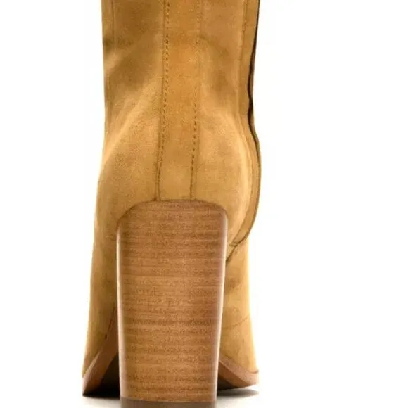Frye Gabby Ghillie Tall Camel Suede Boots