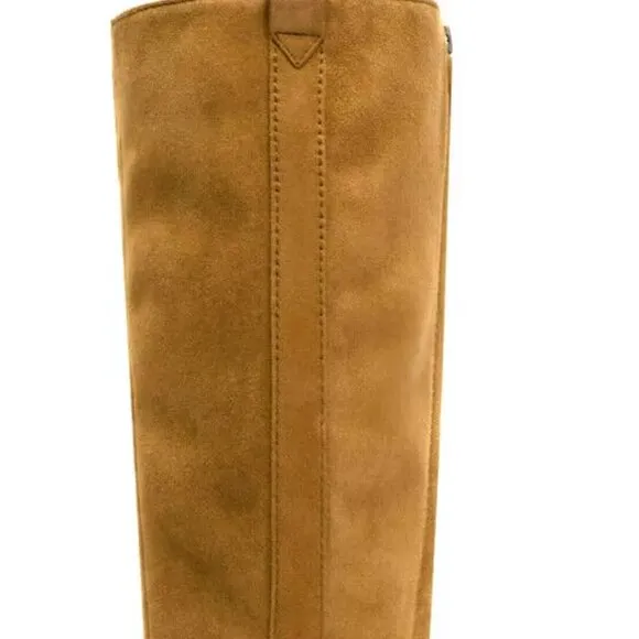Frye Gabby Ghillie Tall Camel Suede Boots