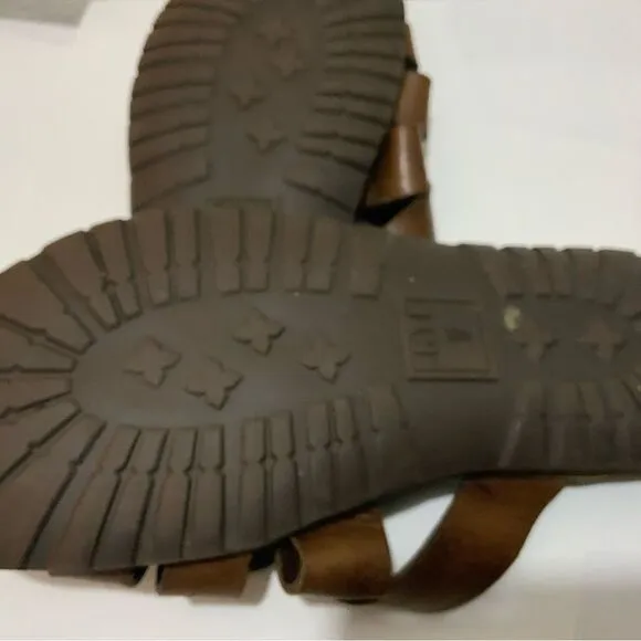 Frye Men Leather LudLow Slide Sandals Size 10 (11.25”)