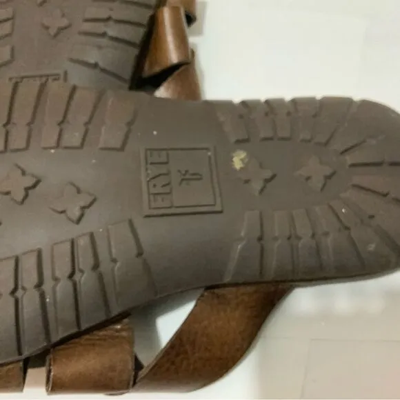 Frye Men Leather LudLow Slide Sandals Size 10 (11.25”)