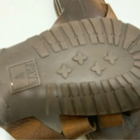 Frye Men Leather LudLow Slide Sandals Size 10 (11.25”)