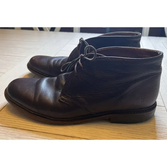 Frye Men's Brown Leather Chukka Lace Up Boots. Sz 12D