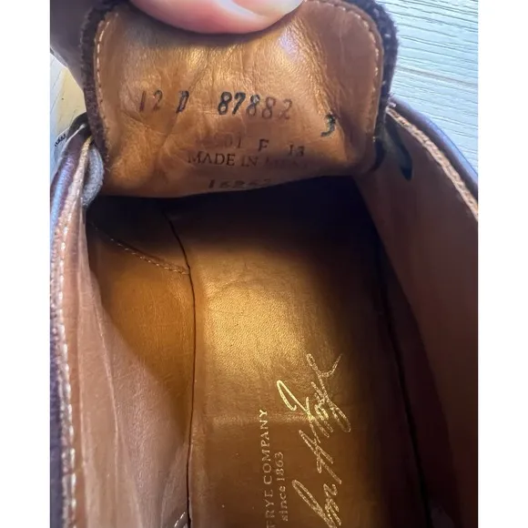 Frye Men's Brown Leather Chukka Lace Up Boots. Sz 12D