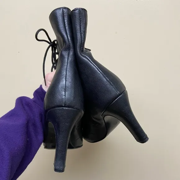 Gabriella Leather Lace-up Boots