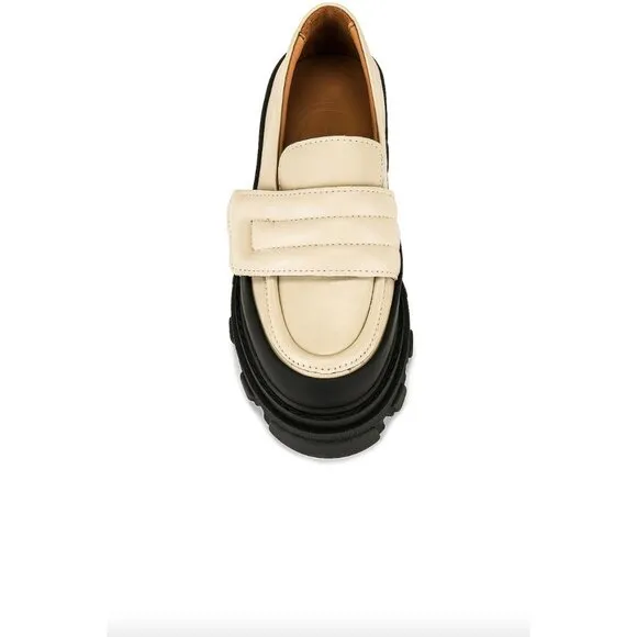 GANNI Platform Loafer Oyster Womens Size 38 8