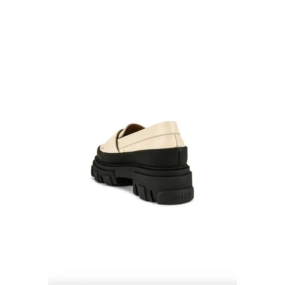 GANNI Platform Loafer Oyster Womens Size 38 8