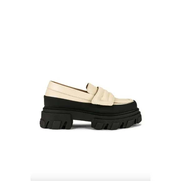GANNI Platform Loafer Oyster Womens Size 38 8