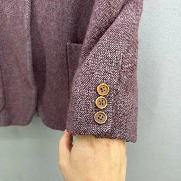 Georgio Armani 100% Cashmere Woven Blazer with Silk Lining Size 40 US 10