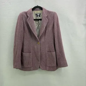 Georgio Armani 100% Cashmere Woven Blazer with Silk Lining Size 40 US 10