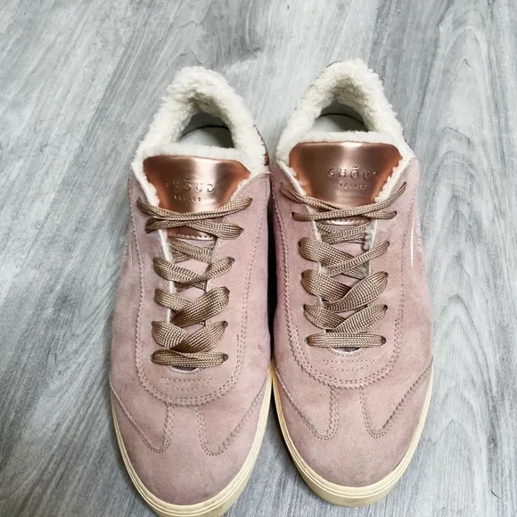 Ghoud Pink Suede Fleece Sneakers