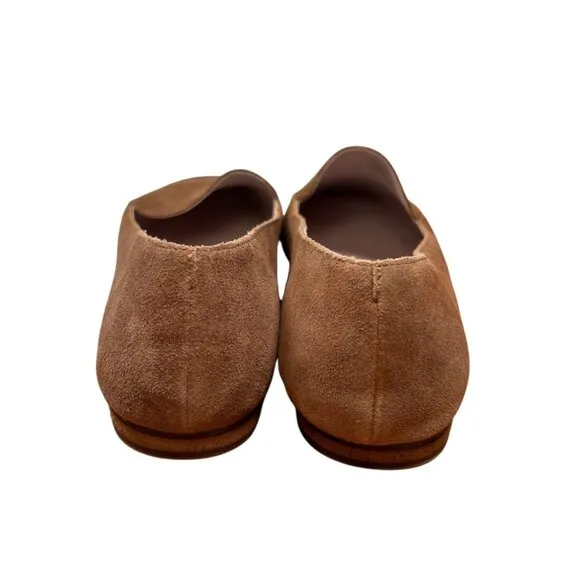 Gianni Bini Macen Suede Flat Loafers Size 9.5 Women Brown Preppy Work