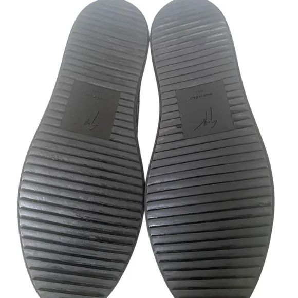 Giuseppe Zanotti Black Textured Loafers