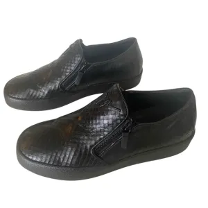 Giuseppe Zanotti Black Textured Loafers