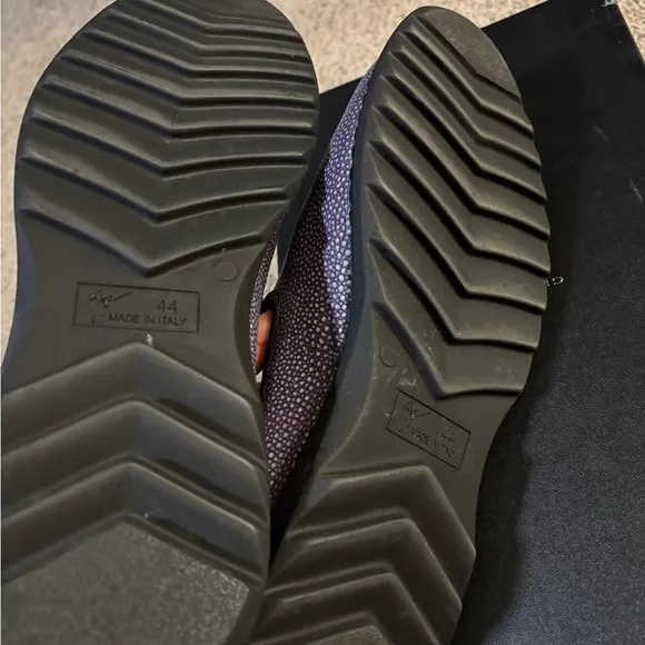 Giuseppe Zanotti Purple Textured Men's Loafers