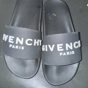 Givenchy Black Slide Sandals with Textured Sole