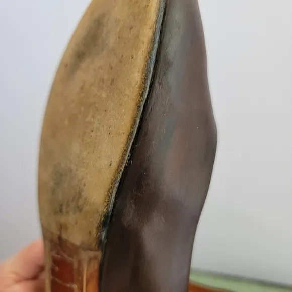 Givenchy Dark Brown Leather Ballet Flats Size 8