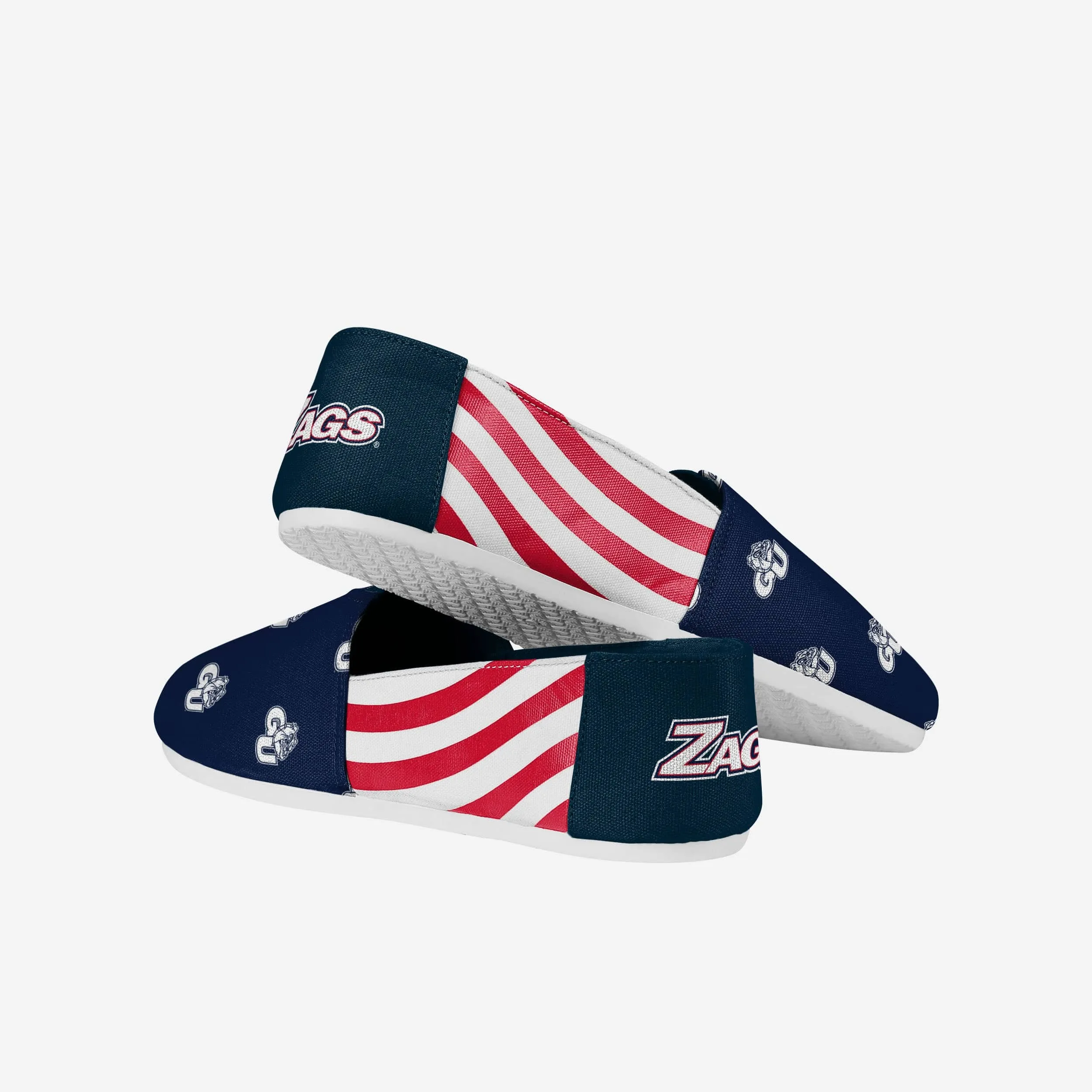 Gonzaga Bulldogs Womens Stripe Canvas Shoe