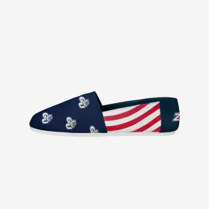 Gonzaga Bulldogs Womens Stripe Canvas Shoe