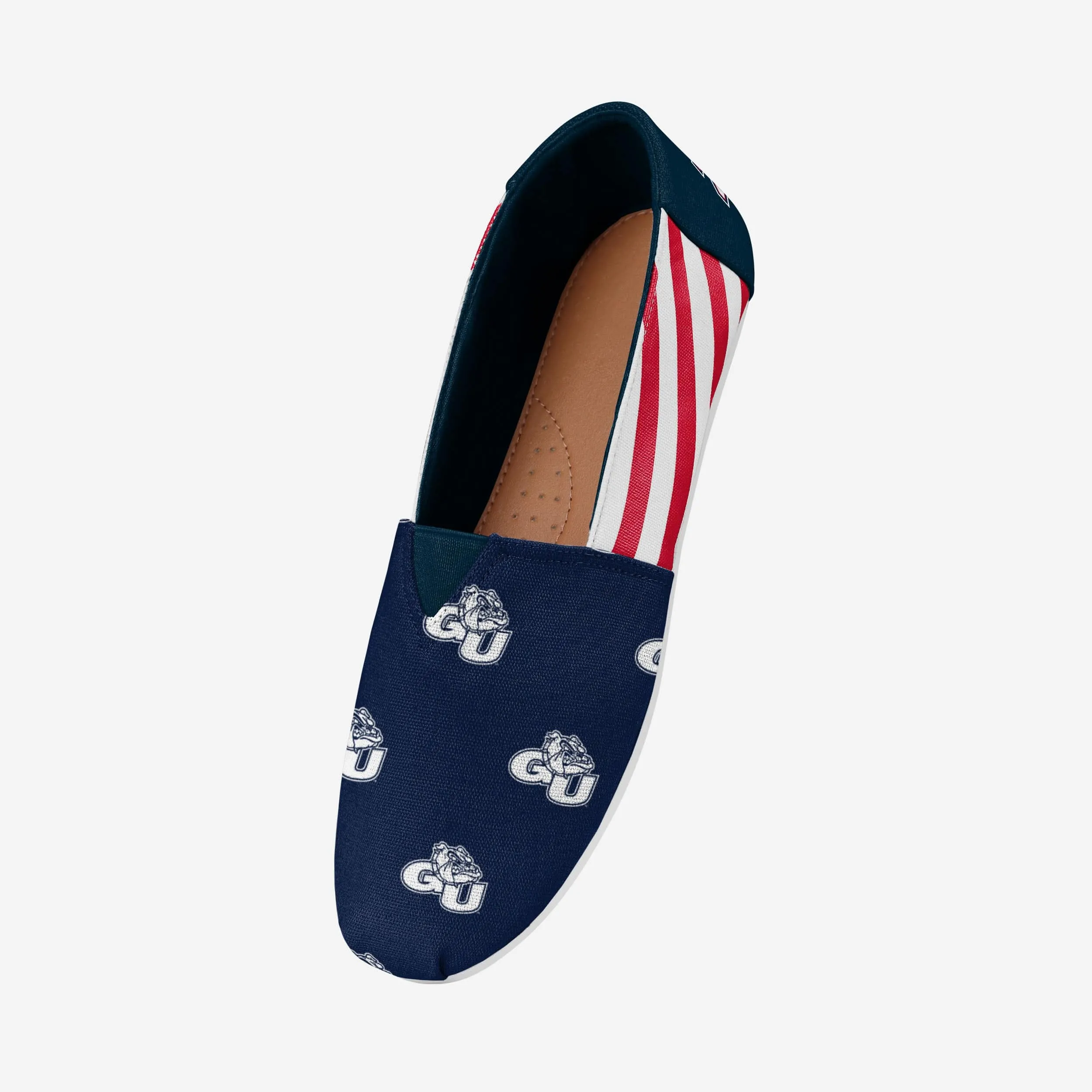 Gonzaga Bulldogs Womens Stripe Canvas Shoe