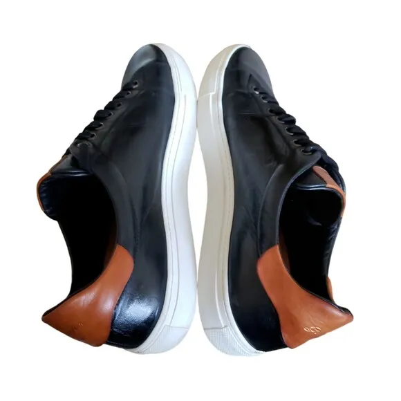 Good Man Brand Legend London Black / Brown Vachetta Edge Italy Sneakers Men’s 12