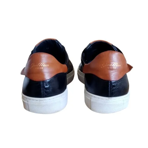 Good Man Brand Legend London Black / Brown Vachetta Edge Italy Sneakers Men’s 12