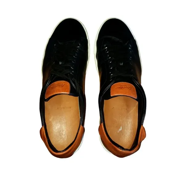 Good Man Brand Legend London Black / Brown Vachetta Edge Italy Sneakers Men’s 12