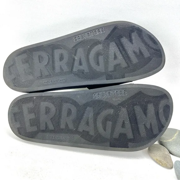 Groove Slide Sandals by Salvatore Ferragamo
