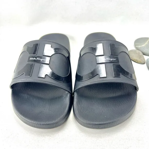 Groove Slide Sandals by Salvatore Ferragamo