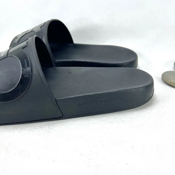 Groove Slide Sandals by Salvatore Ferragamo
