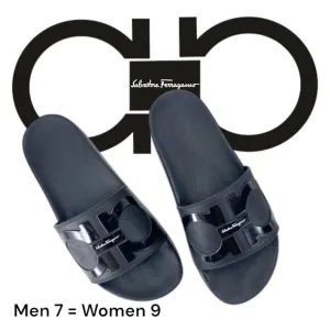 Groove Slide Sandals by Salvatore Ferragamo