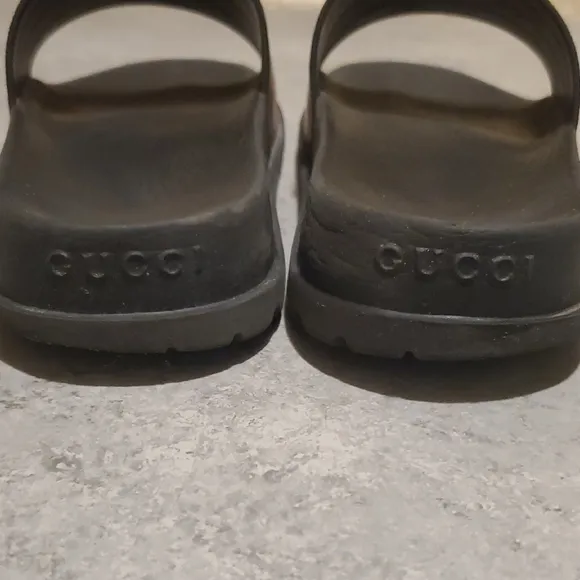 Gucci Black Italian Slides
