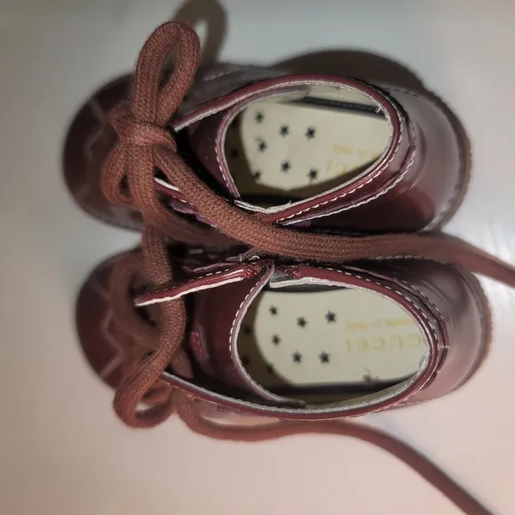 Gucci Little Boy Brown Leather  Boots
