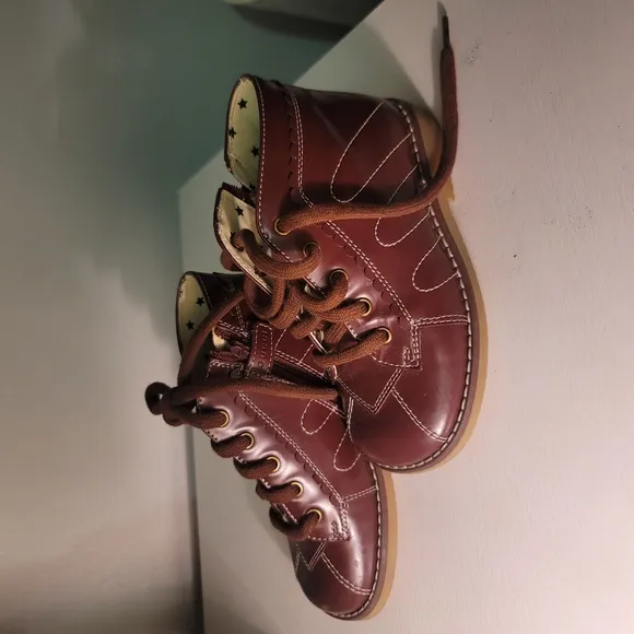 Gucci Little Boy Brown Leather  Boots