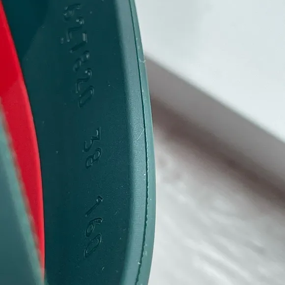 Gucci Red and Green Crisscross Slides with Box and Bags for each Slide