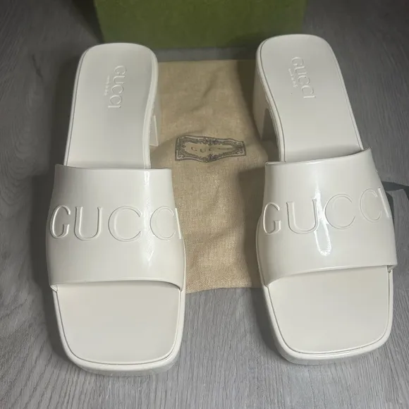Gucci Women's Rubber Slide Sandals