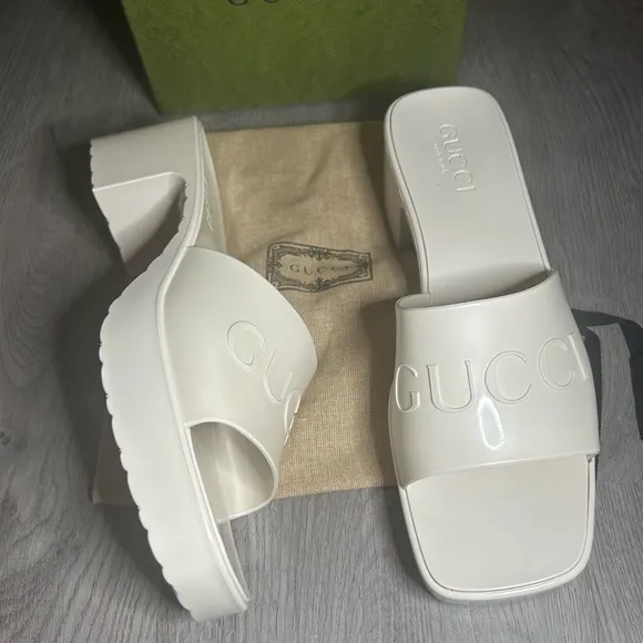 Gucci Women's Rubber Slide Sandals