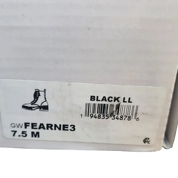 Guess Black Combat Boots Side Zip Lace Up Lug Sole‎ Ankle Boots 7.5 New in Box
