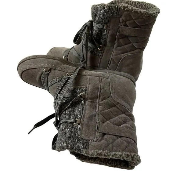 GUESS Boots Ankle Booties Lace Up knit 10