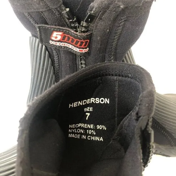 Henderson Neoprene 5mm Diving boots Henderson water sports boots Size 7