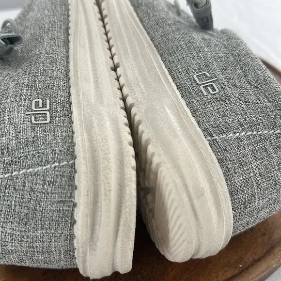 Hey Dude Shoes Mens 9 Wally Funk Mono Shade Gray Loafers Slip-Ons Casual