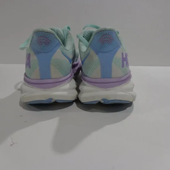 Hoka One One Clifton 9 Women's Running Comfort Sneakers Green‎ Purple Size 8.5B